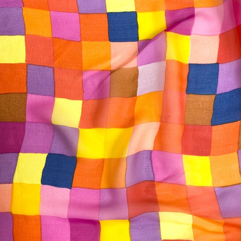 Geometric Print Rectangular Long Scarf - Picture 2 of 5